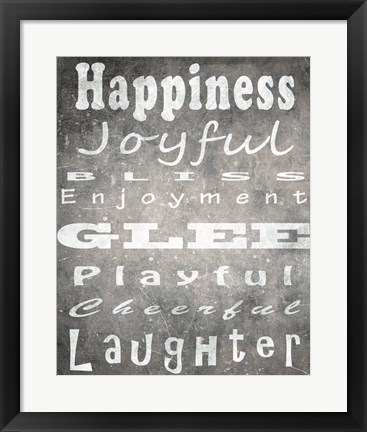 Framed Happiness Print