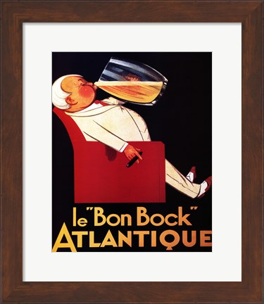 Framed Le Bon Bock Print