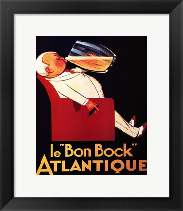 Framed Le Bon Bock Print