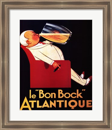 Framed Le Bon Bock Print