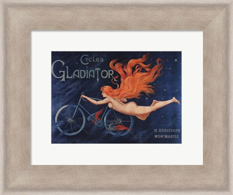 Framed Gladiator Cycles Print