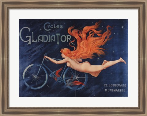 Framed Gladiator Cycles Print