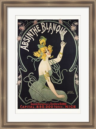 Framed Absinthe Blanqui Print