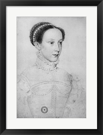 Framed Mary Queen of Scots, 1559 Print