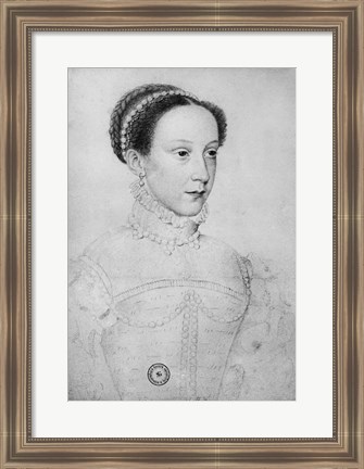 Framed Mary Queen of Scots, 1559 Print