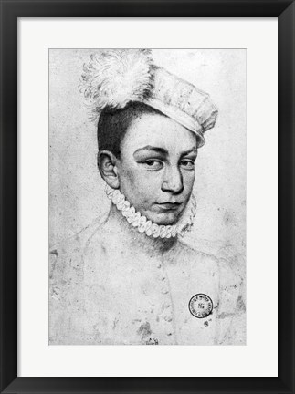 Framed Portrait of King Charles IX of France, 1561 Print