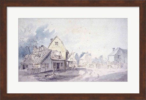 Framed East Bergholt Street Print