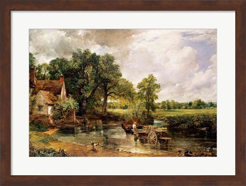 Framed Hay Wain, 1821 Print