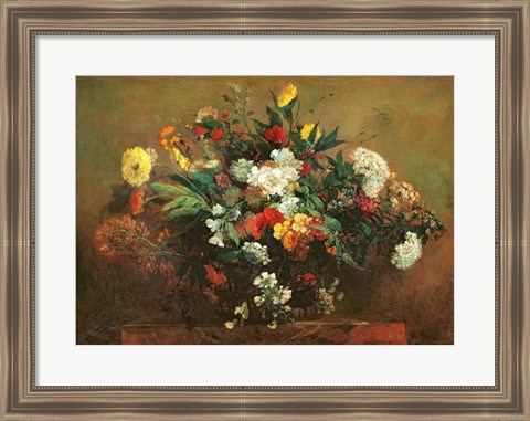 Framed Flowers Print