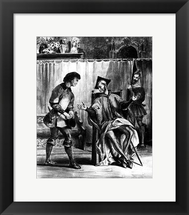 Framed Mephistopheles and the Pupil, from Goethe&#39;s Faust Print