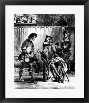 Framed Mephistopheles and the Pupil, from Goethe&#39;s Faust Print