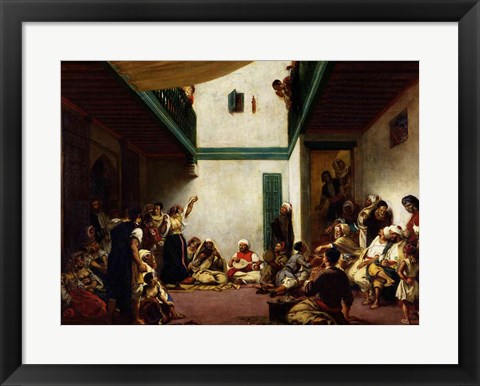 Framed Jewish wedding in Morocco, 1841 Print