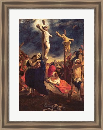 Framed Christ on the Cross, 1835 Print