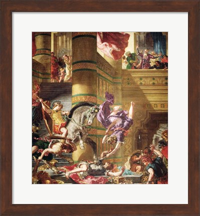 Framed Expulsion of Heliodorus from the Temple Print