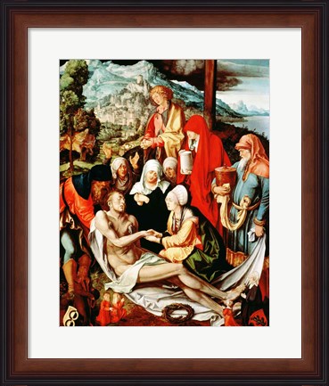 Framed Lamentation for Christ Print