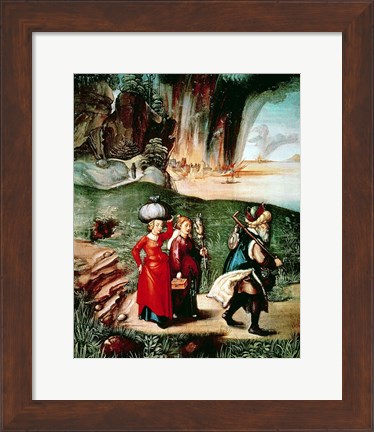 Framed Lot and his Daughters Print