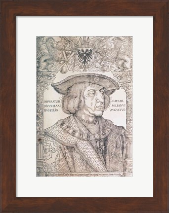 Framed Maximilian I, Emperor of Germany Print