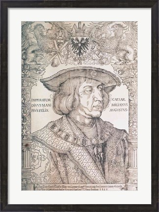 Framed Maximilian I, Emperor of Germany Print