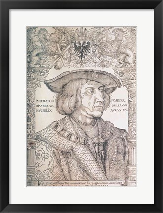 Framed Maximilian I, Emperor of Germany Print