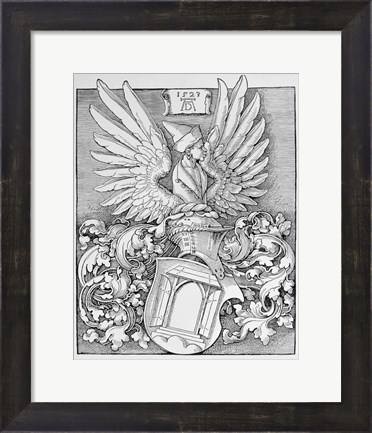 Framed Coat of Arms of the Durer Family Print