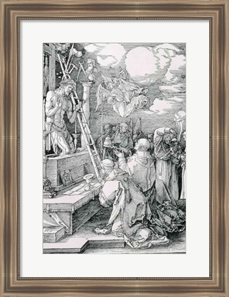 Framed Mass of St. Gregory: Christ appearing as the Man of Sorrows Print