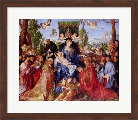 Framed Festival of the Rosary, 1506 Print