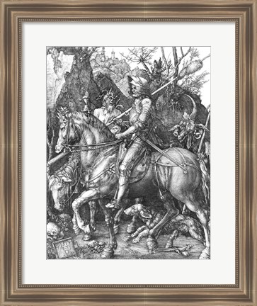 Framed Knight, Death and the Devil, 1513 Print