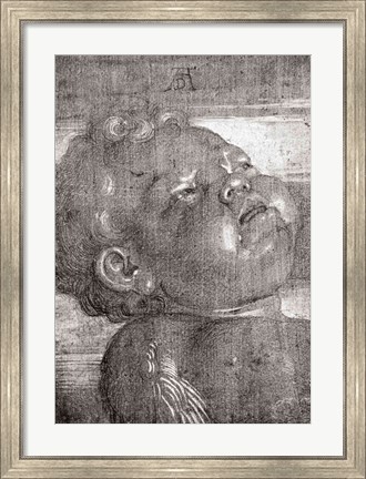 Framed Cherubim Crying, 1521 Print