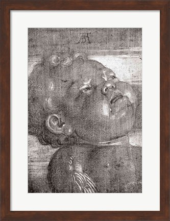 Framed Cherubim Crying, 1521 Print