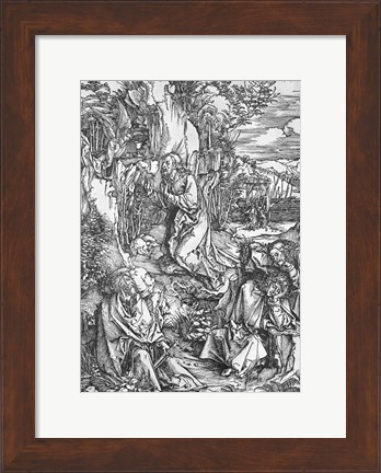 Framed Jesus Christ on the Mount of Olives Print