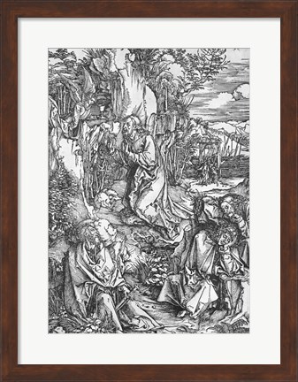 Framed Jesus Christ on the Mount of Olives Print