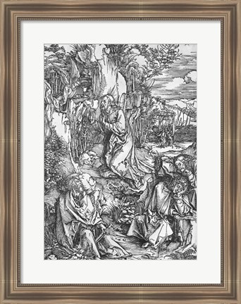 Framed Jesus Christ on the Mount of Olives Print