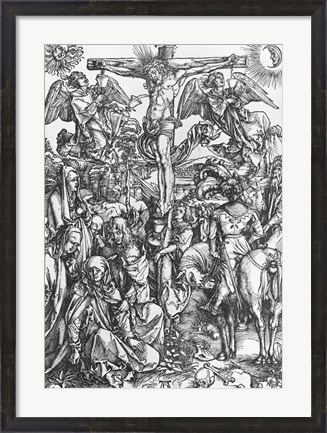 Framed Christ on the cross Print