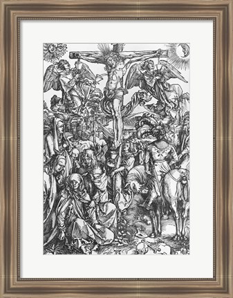 Framed Christ on the cross Print