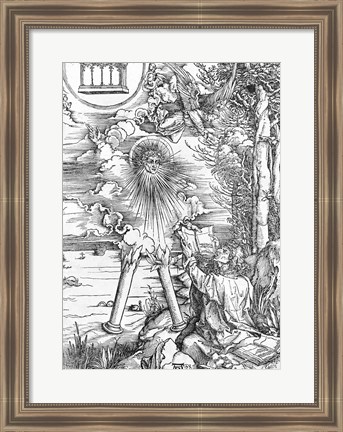 Framed Scene from the Apocalypse, St. John devouring the Book Print