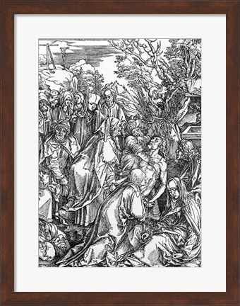 Framed entombment of Christ, from &#39;The Great Passion&#39; Print