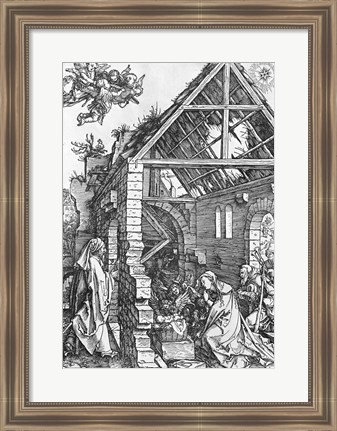 Framed Nativity, from the &#39;Life of the Virgin&#39; series, c.1503 Print