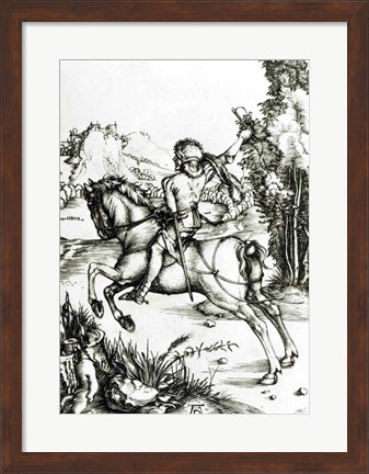 Framed Small Courier, c.1496 Print