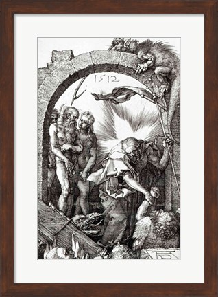 Framed Harrowing of Hell or Christ&#39;s descent into Limbo, 1512 Print