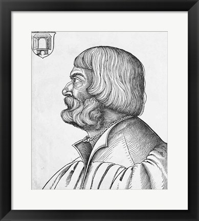 Framed Self portrait, 1527 Print