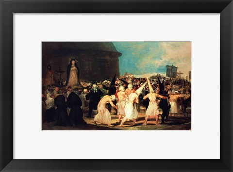 Framed Procession of Flagellants, 1815-19 Print