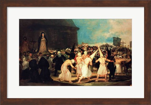 Framed Procession of Flagellants, 1815-19 Print