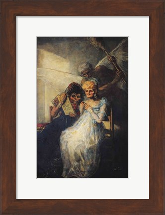 Framed Time of the Old Women, 1820 Print