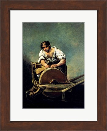 Framed Knife-Grinder Print