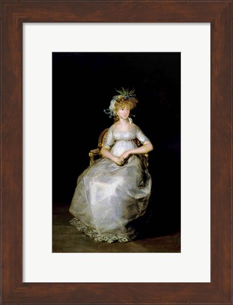 Framed Portrait of Maria Teresa Print