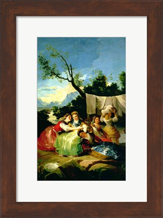 Framed Washerwomen, before 1780 Print