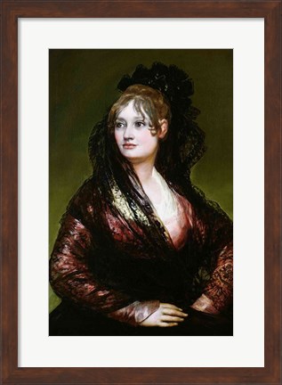 Framed Dona Isabel de Porcel Print