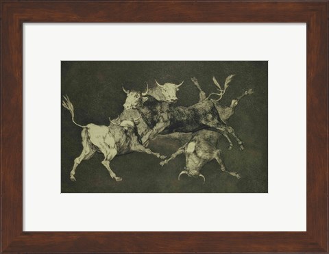 Framed Folly of the Bulls, from the Follies series Print