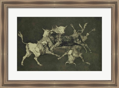 Framed Folly of the Bulls, from the Follies series Print