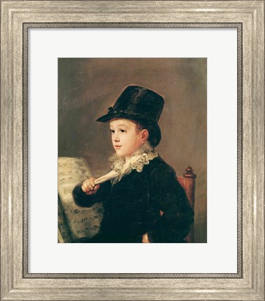 Framed Portrait of Mariano Goya Print